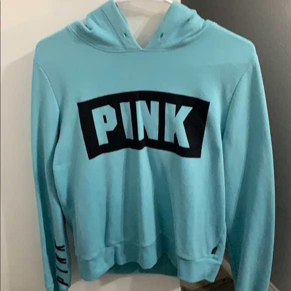 PINK Jackets & Blazers - A Women’s Blue Pink hoodie PINK Jackets & Blazers - A Women’s Blue Pink hoodie
